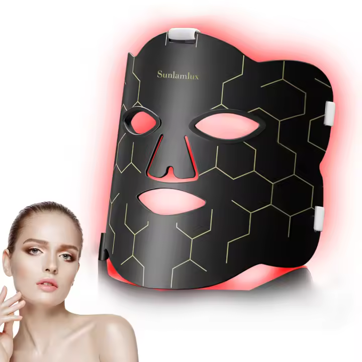 Máscara De Belleza Facial Flexible LED De Silicona Terapia De Luz Roja De Hottoerak Cuidado De La Piel Antiarrugas Blanqueadora Lifting - 1