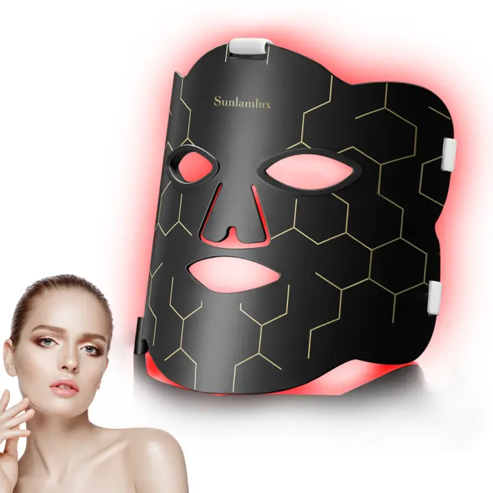Máscara De Belleza Facial Flexible LED De Silicona Terapia De Luz Roja De Hottoerak Cuidado De La Piel Antiarrugas Blanqueadora Lifting - 1
