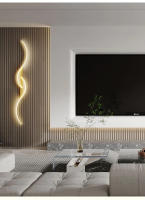 Lámpara De Pared LED Moderna Para Dormitorio Y Sala De Estar Luz De Noche Dorada Con Fuente De Luz LED Decoración Para Hogar Y Sofa - details 16