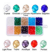 1000Pcs/Box Cristal Rondelle 4mm Austria Vidrio Redondo Muestrador Suelto De Pulseras Accesorios Para Joyería DIY Hilo De Agujas - details 7