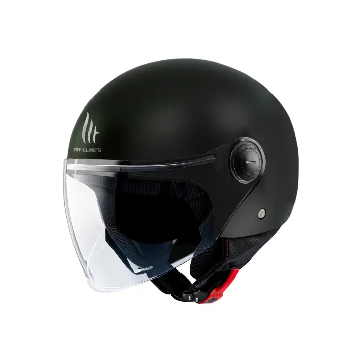 Casco Jet MT Street S Solid A1 Negro Mate - 1