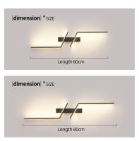 Lámpara De Pared LED Moderna Minimalista Para Dormitorio Y Sala De Estar Luz De Noche Para Cama Y Sofá Fuente De Aluminio Incluye Bombillas Instalación En Pared - details 17
