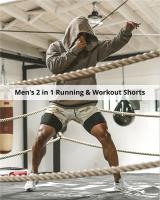Shorts De Correr Para Hombre Con Malla Y Estampado De Camuflaje Múltiples Bolsillos Ropa Deportiva Casual Para Playa Y Fitness - details 2
