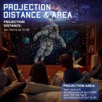 Proyector De Galaxia Con Astronauta Luz Nocturna Para Dormitorio Proyección De Nebulosa Rotación 360° Ajustable Regalo Para Niños - details 3