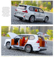 Coche De Juguete a Escala 1:32 LX570 SUV De Aleación Con Sonido Y Luz Vehículos Miniatura Para Decoración Regalos Para Niños Pull Back - details 5