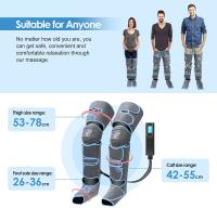 Masajeador De Piernas Con Presión De Aire Para Relajación Muscular Y Drains Líquidos 360° Promueve La Circulación Sanguínea - details 27