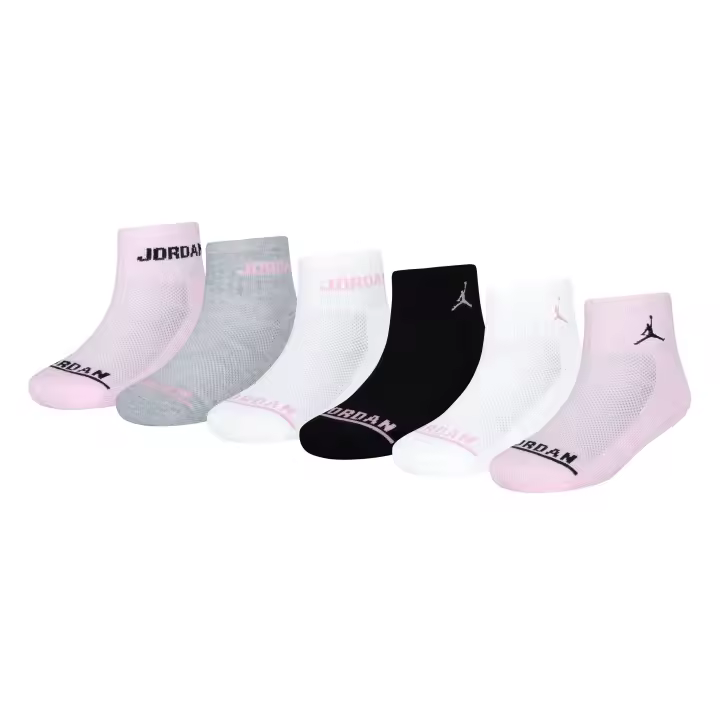 Pack de 6 Pares de Calcetines Jordan para Bebés y Niñas - 1