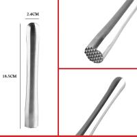 Varita De Mezcla Para Vino Cocktail Acero Inoxidable Muddler Martillo De Hielo Barra Herramienta Utensilio Para Bebidas Y Frutas - details 19