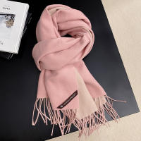 Bufanda para mujer en otoño e invierno, Cachemira de doble cara de alto grado, 2025 nuevo estilo, felpa, engrosada, cálida, bufanda de estudiante, 200*70cm - details 3