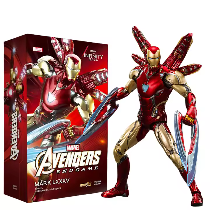 Figura De Colección Iron Man Mark 85(2.0) Luz Escala 1:10 Serie Aniversario 10TH ZD Toy Infinity Saga Juguete Para Adolescentes Y Adultos - 1