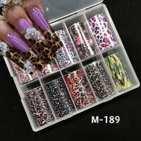 10 Rolls De Papel De Transferencia Para Uñas Con Patrón De Leopardo Decoraciones De Manicura Estilo Animal Tips Stickers - details 3