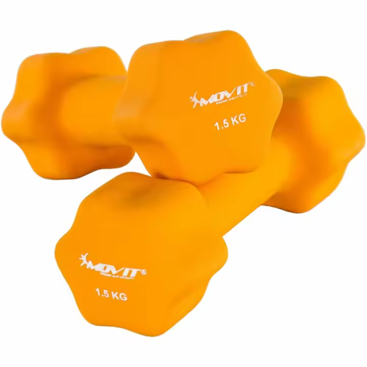 MOVIT® Juego de mancuernas de neopreno ideales para aeróbic o fitness - 1