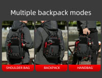 Mochila Multifuncional Para Pesca Con Soporte De Cañas Y Rodillos Bolsa De Pecho Para Exteriores Senderismo Camping Escalada Rucksack Para Hombres - details 1