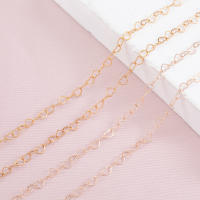 Cadena De Corazón De Cobre 3mm Para Collar Y Pulsera DIY Metal Dorado Plata Rosa Tamaño De Cada Corazón 3mm 1 Metro Por Pieza - details 8