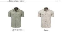 Camisa Militar Para Hombre Fredd Marshall 100% Algodón Manga Corta Estilo Casual Con Bolsillos Traje De Trabajo Tatting Abierta Por Encima - details 4