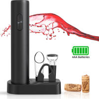 Set De Abrevidrios Eléctricos Automáticos Con Almacenamiento Para Botella De Vino Y Base De Batería Para Cocina Y Bar - details 0