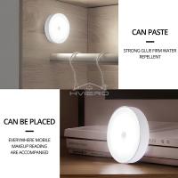 Lámpara De Pared LED Inalámbrica Con Sensor De Movimiento 2X Recargable Por USB Luz Nocturna Redonda Para Decoración De Dormitorio Escaleras Armario - details 7