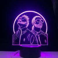 Lámpara Nocturna LED 3D Cambio De Color PNL Francés Para Dormitorio Regalos Sorpresa Para Fans Iluminación De Habitación - details 5