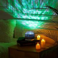 Lámpara De Mesa Creativa Con Proyección De Ondas De Agua Y Estrellas Aurora Luz Nocturna Romántica Control Remoto Colorido - details 8