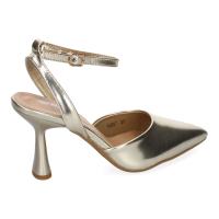 PuntoSalao Zapatos dorados de vestir tacón medio salón para mujer YG827 - details 2