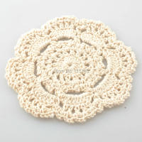 30Pcs Cojines De Mesa Redondos De Crochet Tapetes Para Vajilla Y Lámparas 10cm Eco-amigables De Poliéster Y Algodón Estilo Prairies Chic - details 13