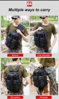 Mochila De Pesca Para Hombres Bolsa De Camping Y Viaje Al Aire Libre Con Sistema Molle Táctico Para Deportes Almacenamiento De Cañas Y Cajas De Señuelos - details 8
