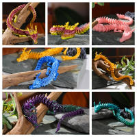 Adornos De Dragón Conjunto 3D Imprimido Móvil Decoración Creativa Para Jardinería Acuario Escultura De Dragón De 30cm Unisex - details 0