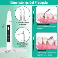 Garaldentist Cepillo dental Raspador Ultrasonico, Limpiador de sarro y placa - Eliminador de Sarro y Placa, 3 Modos. Carga USB C, Color blanco, Iluminador led, Antisarro + 4 Herramientas profesionales, Envio 1-3 dias habiles, intrucciones en español. - details 2