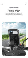 Soporte Ajustable Y Rotativo De 360° Para Móvil Y GPS De Bicicleta Y Motocicleta Universal Resistente Al Agua Con Material ABS TPU Y Nylon - details 16