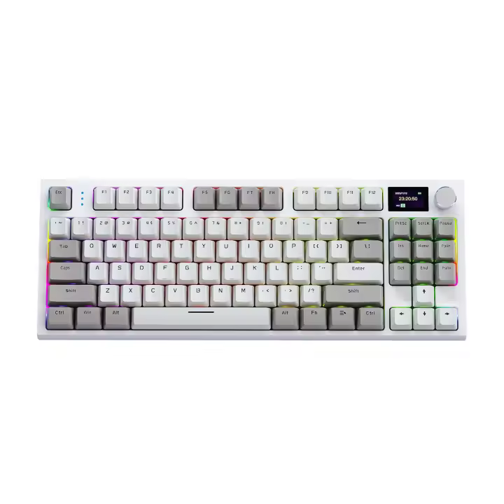 Teclado Mecánico Inalámbrico AttackShark K86 Con Pantalla Inteligente Color Metal, Con Botones De Metal, Driver Nube, Hot-swap, Multifuncional, Bluetooth - 1