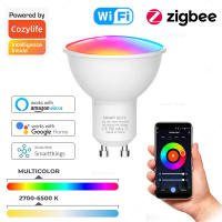 Bombilla LED Zigbee GU10 Wifi Inteligente Control Por Voz Compatible Con Alexa Google Smartthings Luz Spot 110V 220V RGBCW 40000Hrs - details 0