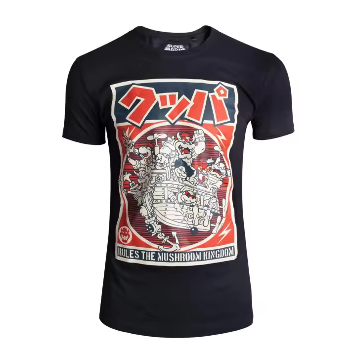 Camiseta adulto Nintendo - Super Mario Bowser Constructivist Poster Talla S Raíz MERCHAN-STORE Camisetas - 1