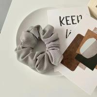 Lote De 6 Scrunchies Para Mujer Y Niñas Microfibra Tejida Estilo Coreano Japonés Moda Scruncies Decorativos Cinta Elástica De Poliéster Para Uso Casual - details 3