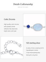 Zenyth-Conjunto de joyería de ópalo de Plata de Ley 925 de lujo, regalo perfecto para Vacaciones o Aniversario de Mujer - details 5