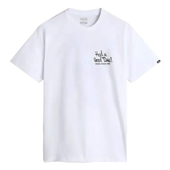 Camiseta Blanca Vans Good Times 66 White Cómoda Y Suave - 1