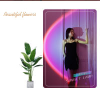 Lámpara De Ambiente Arcoíris Proyector De Puesta De Sol Luz De Noche Para Decoración De Habitación Y Pared Estilo Tiktok - details 6