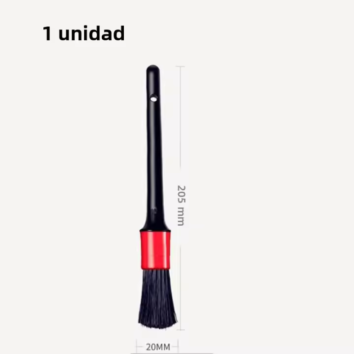 Cepillo De Limpieza Para Coche Pelo De Cerdo Suave Cepillo Detallado Pequeño Herramientas De Limpieza Interior Automotriz Cepillo Para Salidas De Aire Del Aire Acondicionado - 1