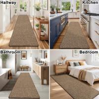 Alfombra Pasillo Larga Antideslizante 80x200cm Alfombra de Corredor Lavable Alfombra de Cocina Absorbente Felpudo Entrada Casa Largo Atrapapolvo para Pasillo, Cocina, Lavandería - details 1