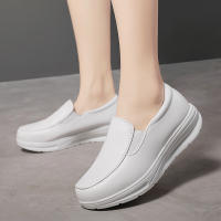 Zapatillas De Deporte Para Mujer En Color Blanco Casual Transpirables Zapatos De Plataforma Planas Para Caminar Y Correr - details 3