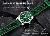 Reloj Deportivo De Silicona Para Hombre LIGE Marca Reloj Militar De Cuarzo Cronógrafo Reloj Masculino Resistente Al Choque Y Luz - details 5