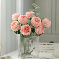 Rosa Artificial De Seda Para Decoración De Bodas Y Fiestas Toque Realista Decoración De Hogar Y Boda Flor Artificial De Rosa - details 2