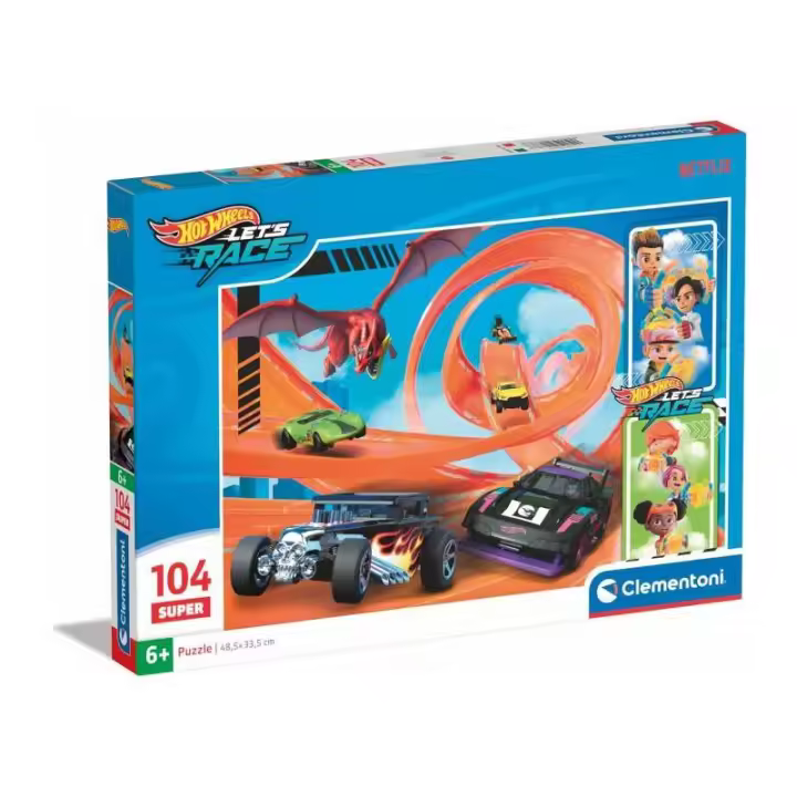 Clementoni Puzzle 104 Piezas Hot Wheels Let's Race - 1