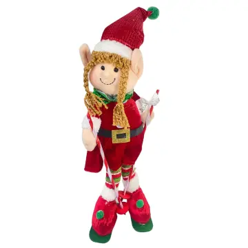 Elfos Navideños Grandes, Decoración Retráctil Para Navidad - Ideal Para Hogar, Tiendas, Restaurantes, Oficinas O Escuelas