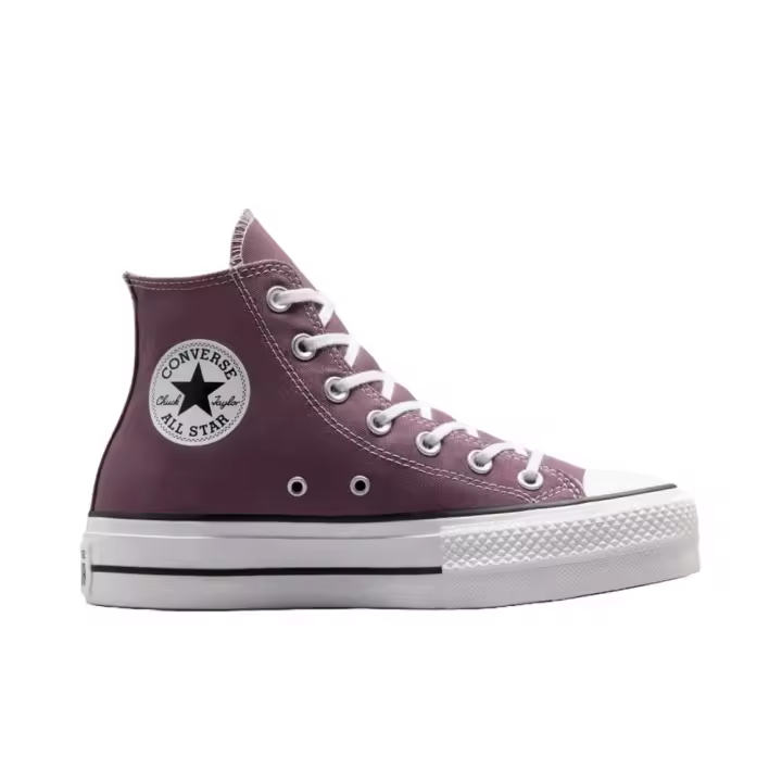 Zapatillas Moradas Converse Chuck Taylor All Star Lift Platform Duraderas De Lona - 1