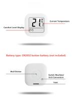 Mini Termómetro Digital LCD Para Interior Medidor De Temperatura Y Humedad Sensor De Ambiente Para Aire Acondicionado - details 10