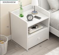 Mesita de noche moderna de madera con 1 o 2 o 3 cajones, ,MESILLA mesita de noche para dormitorio, mesita de noche pequeña para café, mesa de té lateral, gabinete de almacenamiento de - details 0