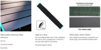 Mesa Plegable Portátil Para Camping Y Playa Ultraligera Rectangular De Aleación De Aluminio Para Picnic Y Barbacoa Moderna Minimalista - details 3