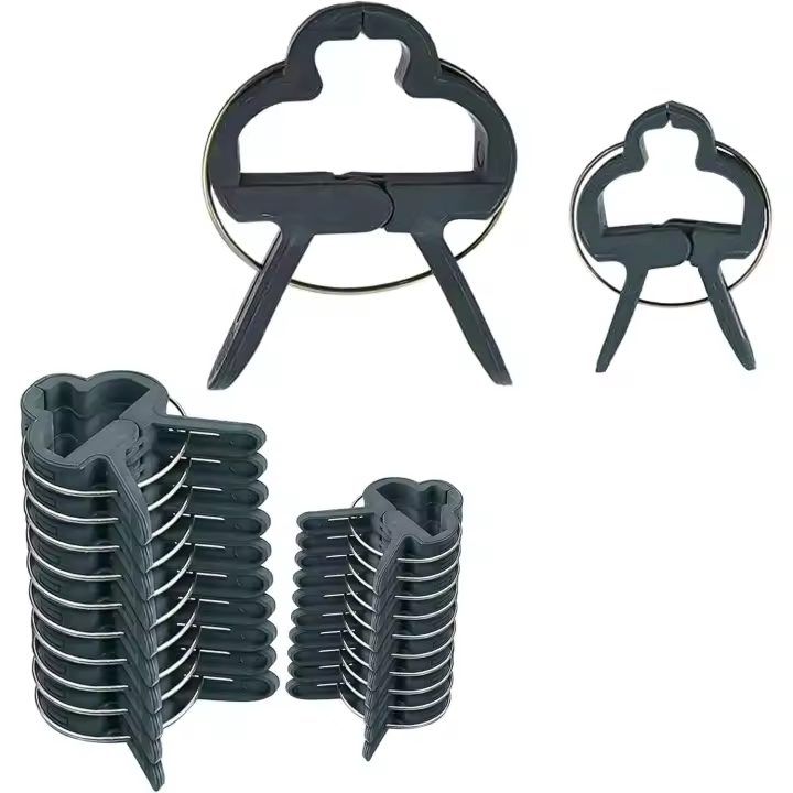 100 piezas de pinzas para plantas, pinzas para enredaderas, pinzas para soporte de tomates, ideales para proteger plantas, pinzas de Jardín Para Verdes enredaderas (60 pequeñas y 40 Grandes) (Verde) - 1