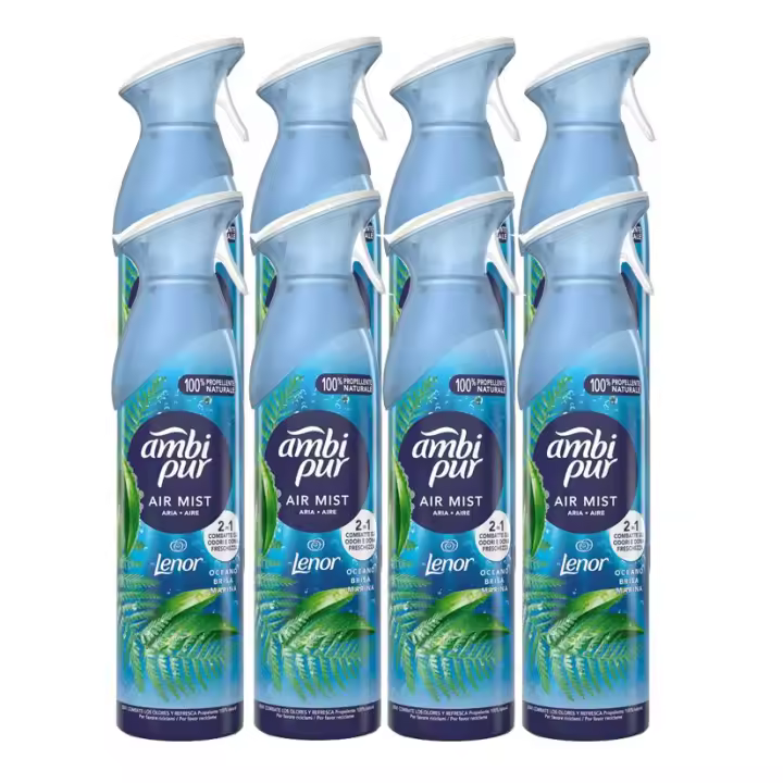 Ambi Pur | Spray Brisa Marina Ambientador 8x185ml - 1
