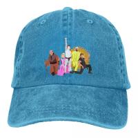 Bolera Vintage Nightman Y Dayman Cometh Para Hombres Y Mujeres Denim Desgastado Sombrero De Sol Ajustable Estilo Casual - details 0